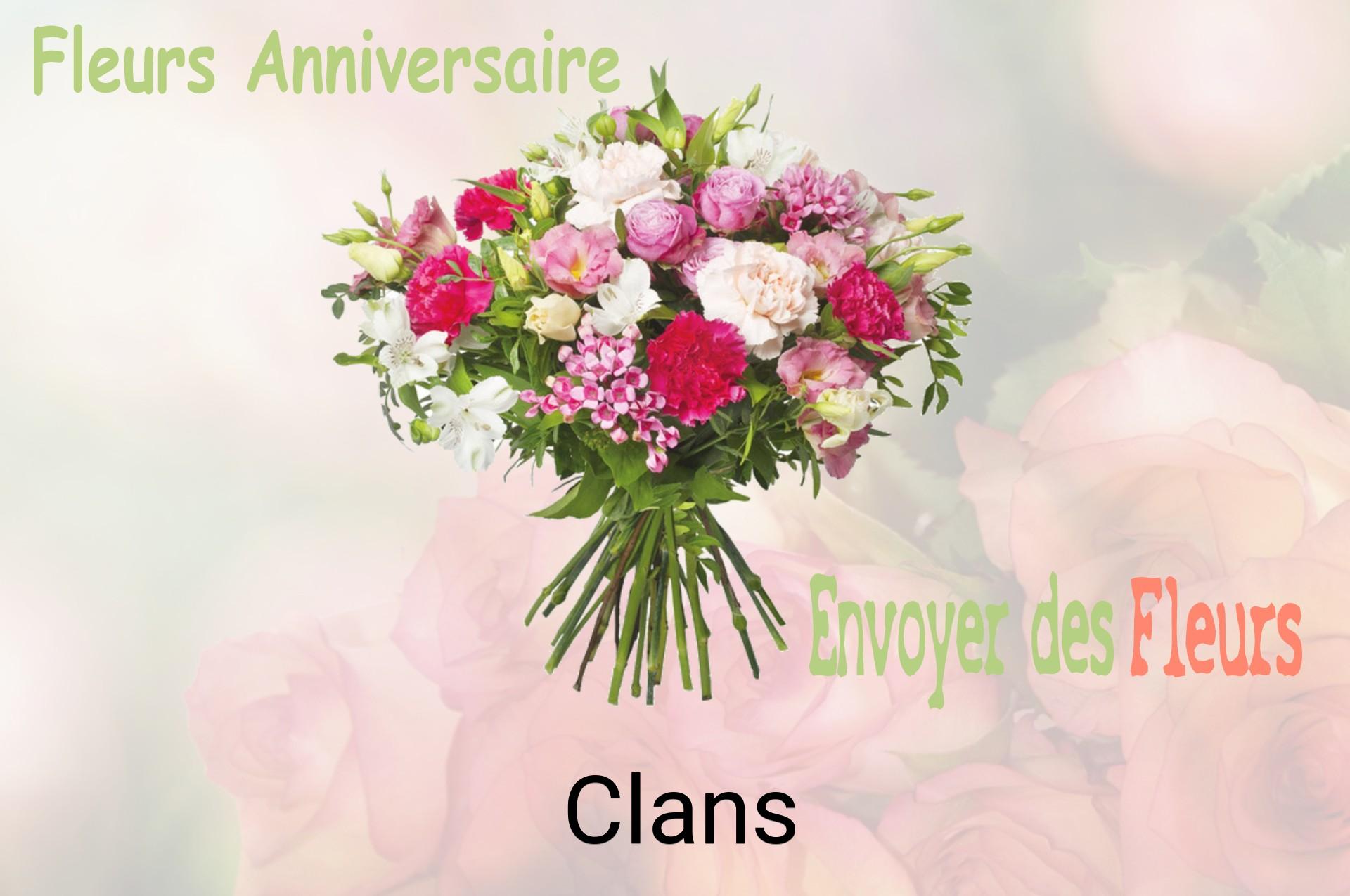 Bouquet de fleurs d’anniversaire livré à Clans